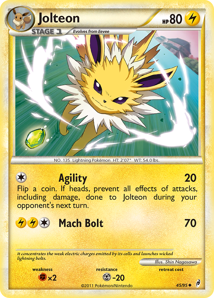 Jolteon (45/95) [HeartGold & SoulSilver: Call of Legends] | I Want That Stuff Brandon