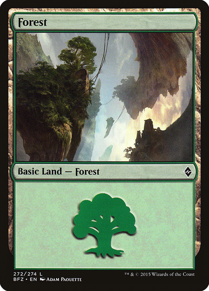 Forest (272a) [Battle for Zendikar] | I Want That Stuff Brandon