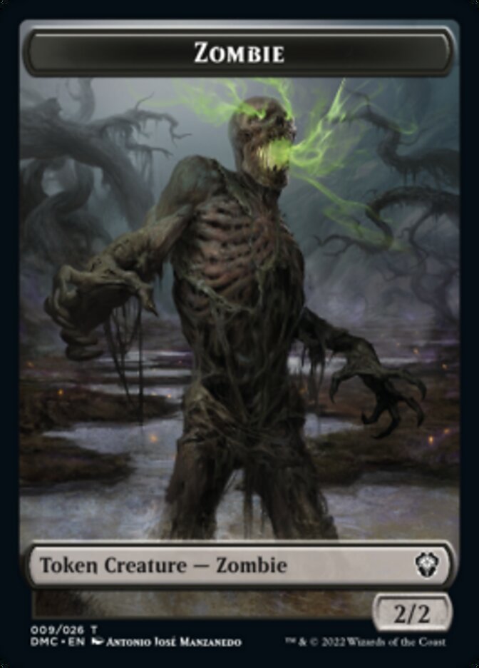 Bird (002) // Zombie Double-Sided Token [Dominaria United Tokens] | I Want That Stuff Brandon