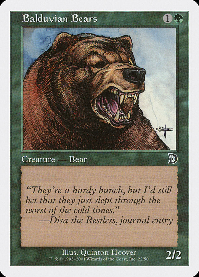 Balduvian Bears [Deckmasters] | I Want That Stuff Brandon