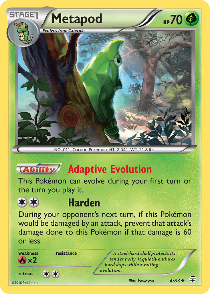 Metapod (4/83) [XY: Generations] | I Want That Stuff Brandon