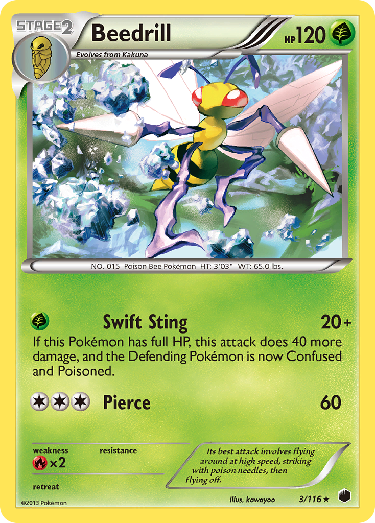 Beedrill (3/116) [Black & White: Plasma Freeze] | I Want That Stuff Brandon