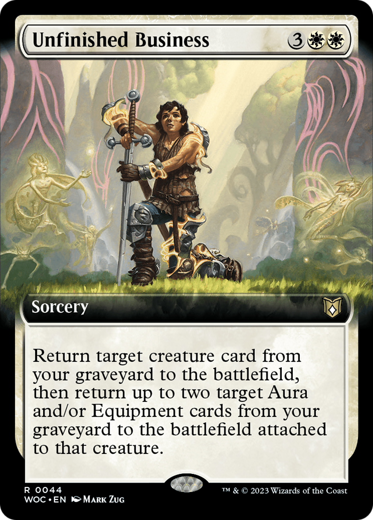 Unfinished Business (Extended Art) [Wilds of Eldraine Commander] | I Want That Stuff Brandon