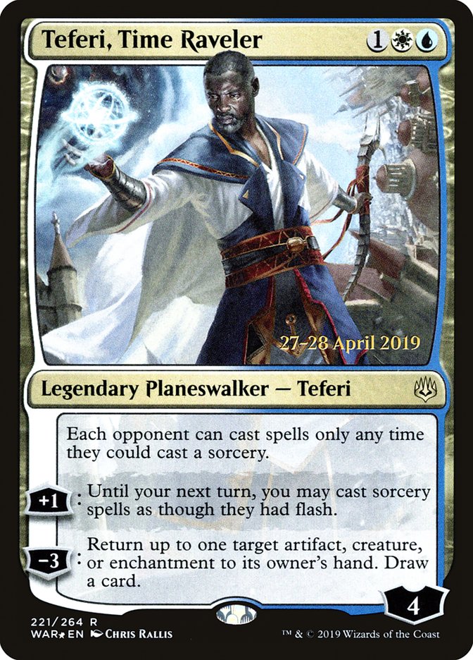 Teferi, Time Raveler [War of the Spark Prerelease Promos] | I Want That Stuff Brandon