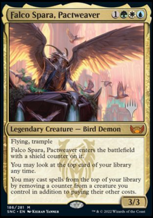 Falco Spara, Pactweaver (Promo Pack) [Streets of New Capenna Promos] | I Want That Stuff Brandon