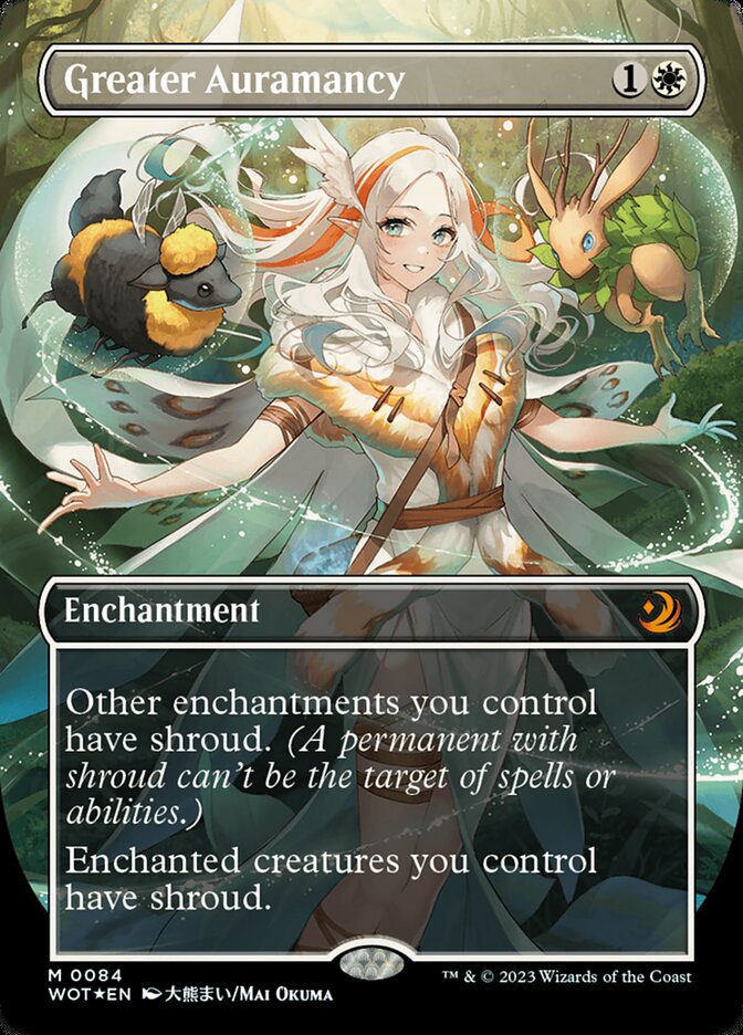 Greater Auramancy (Anime Borderless) (Confetti Foil) [Wilds of Eldraine: Enchanting Tales] | I Want That Stuff Brandon