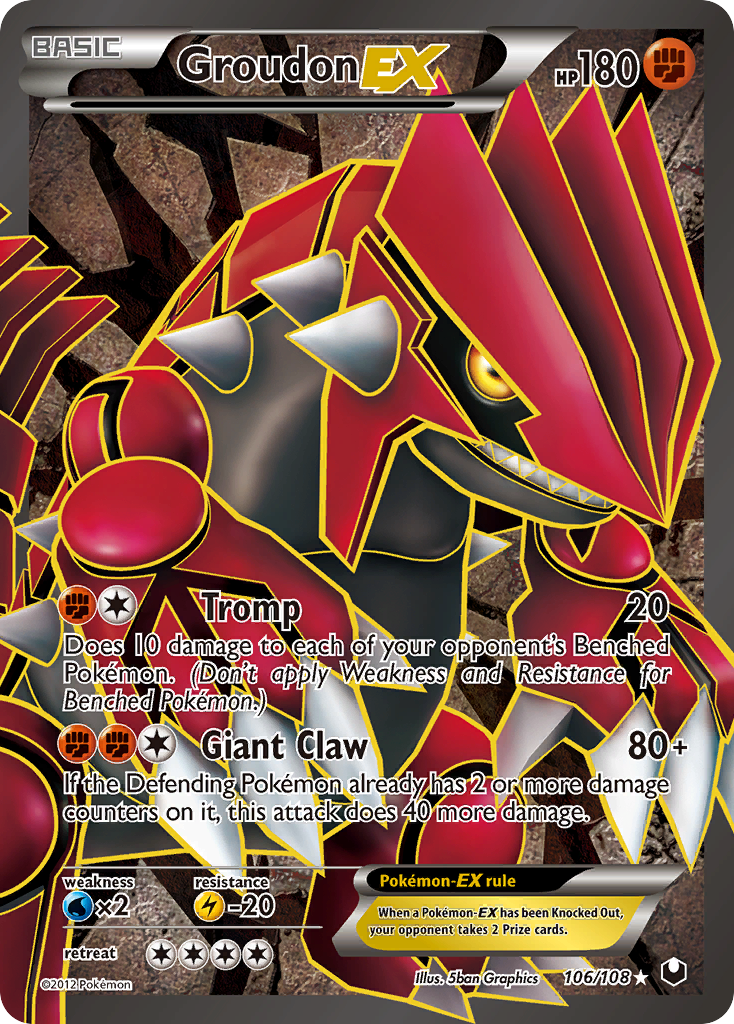 Groudon EX (106/108) [Black & White: Dark Explorers] | I Want That Stuff Brandon