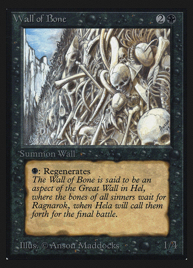 Wall of Bone [Collectors' Edition] | I Want That Stuff Brandon