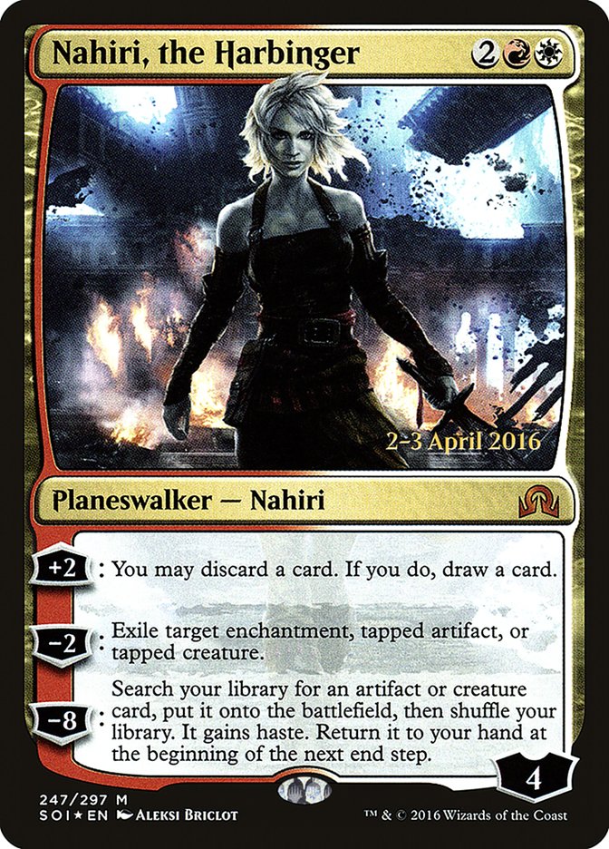 Nahiri, the Harbinger [Shadows over Innistrad Prerelease Promos] | I Want That Stuff Brandon