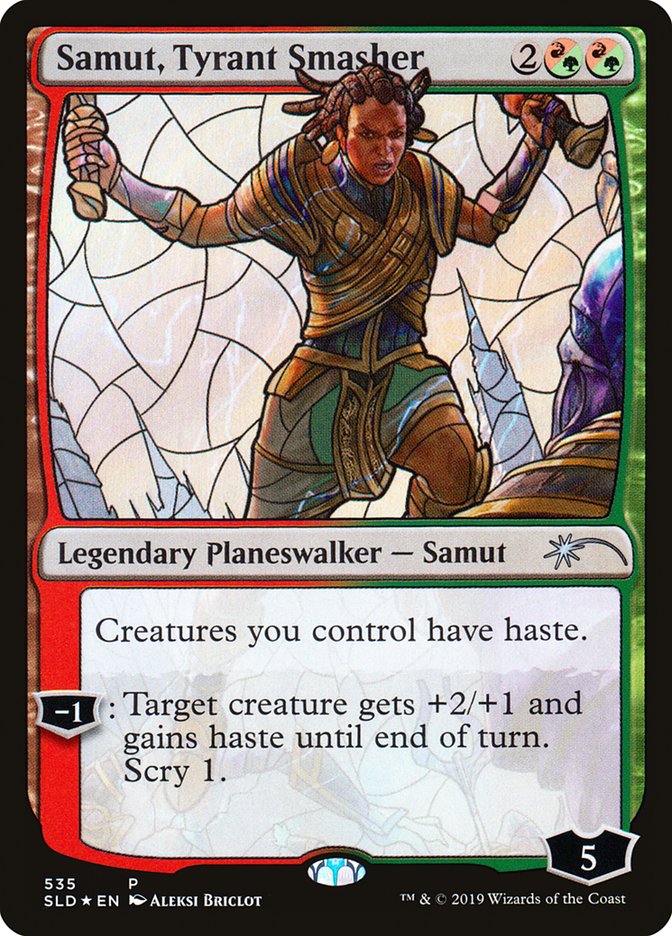 Samut, Tyrant Smasher (Stained Glass) [Secret Lair Drop Promos] | I Want That Stuff Brandon