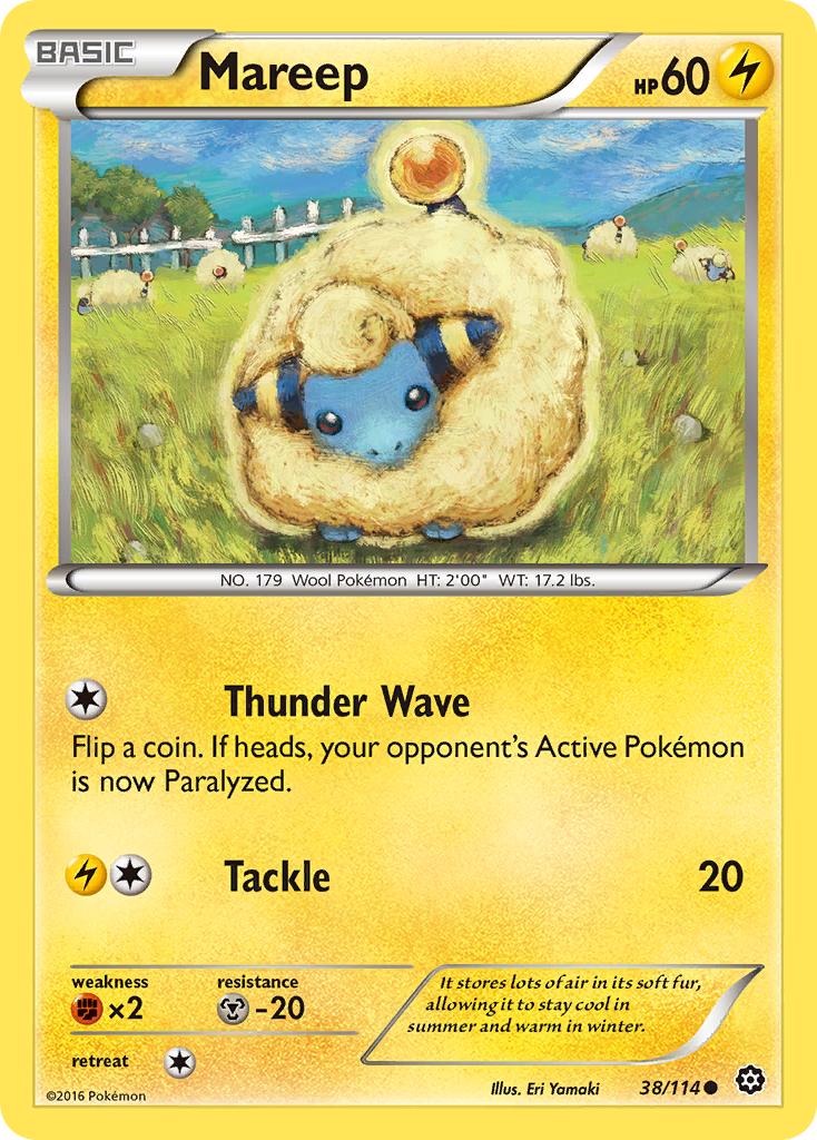 Mareep (38/114) [XY: Steam Siege] | I Want That Stuff Brandon