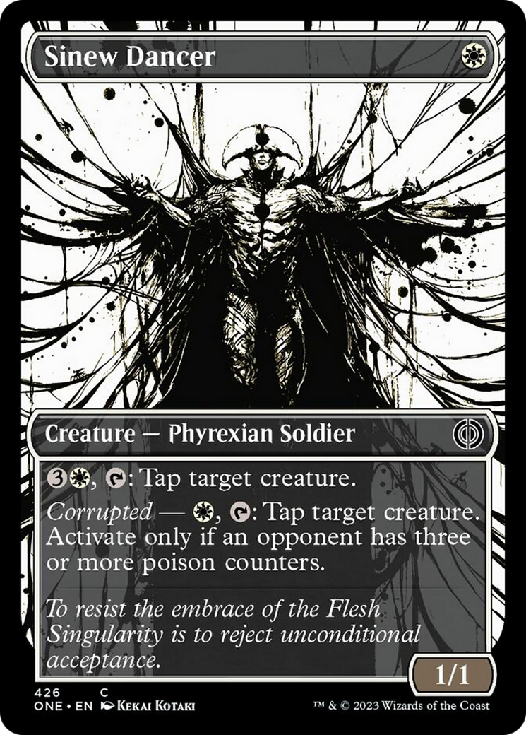 Sinew Dancer (Showcase Ichor Step-and-Compleat Foil) [Phyrexia: All Will Be One] | I Want That Stuff Brandon