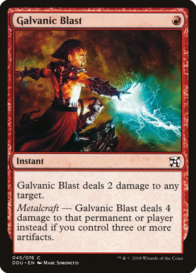 Galvanic Blast [Duel Decks: Elves vs. Inventors] | I Want That Stuff Brandon