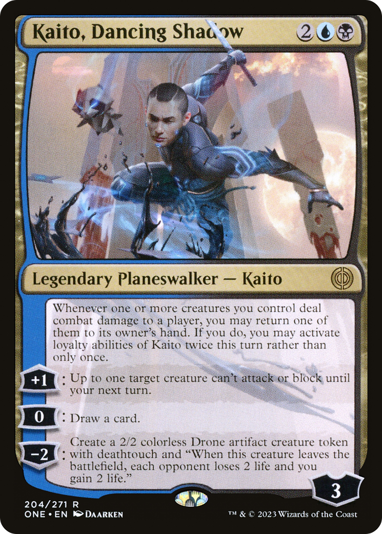 Kaito, Dancing Shadow [Phyrexia: All Will Be One] | I Want That Stuff Brandon