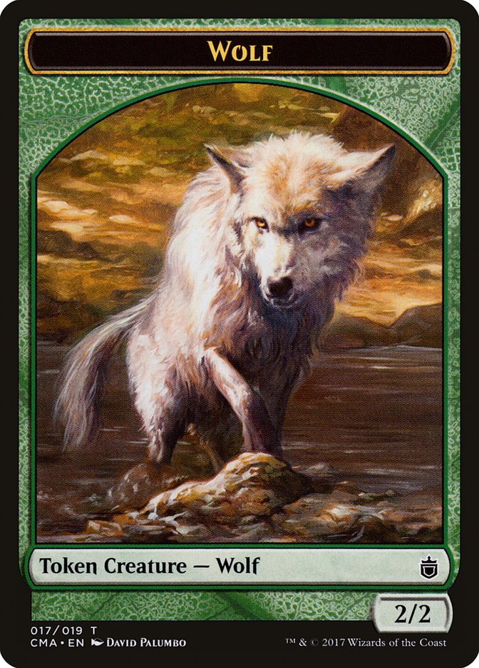 Wolf Token (017/019) [Commander Anthology Tokens] | I Want That Stuff Brandon