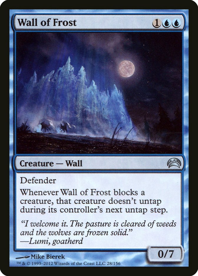 Wall of Frost [Planechase 2012] | I Want That Stuff Brandon