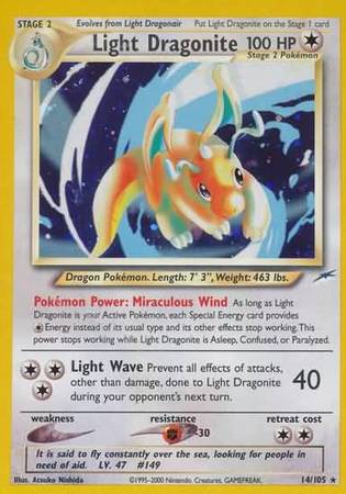 Light Dragonite (14/105) [Neo Destiny Unlimited] | I Want That Stuff Brandon