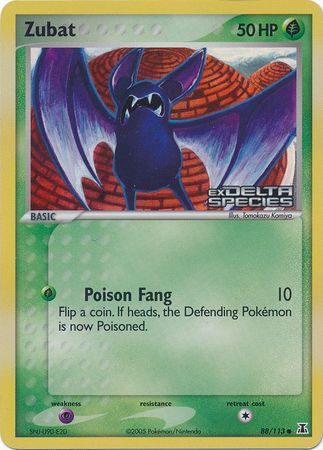 Zubat (88/113) (Stamped) [EX: Delta Species] | I Want That Stuff Brandon