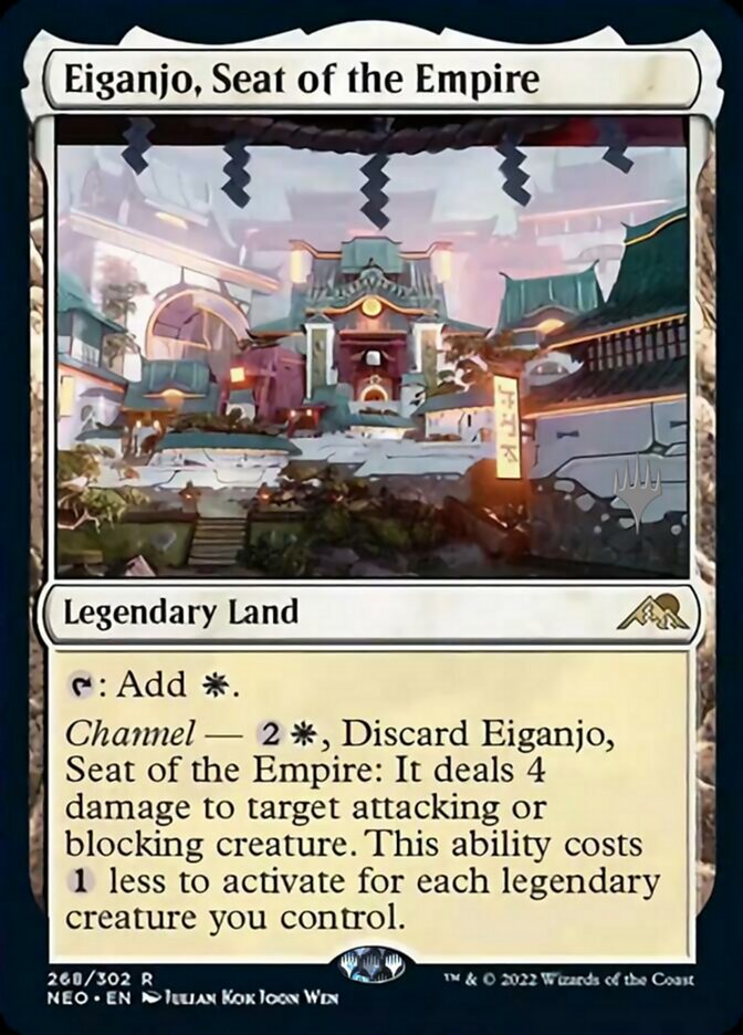 Eiganjo, Seat of the Empire (Promo Pack) [Kamigawa: Neon Dynasty Promos] | I Want That Stuff Brandon