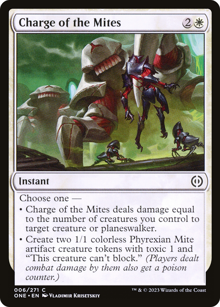 Charge of the Mites [Phyrexia: All Will Be One] | I Want That Stuff Brandon