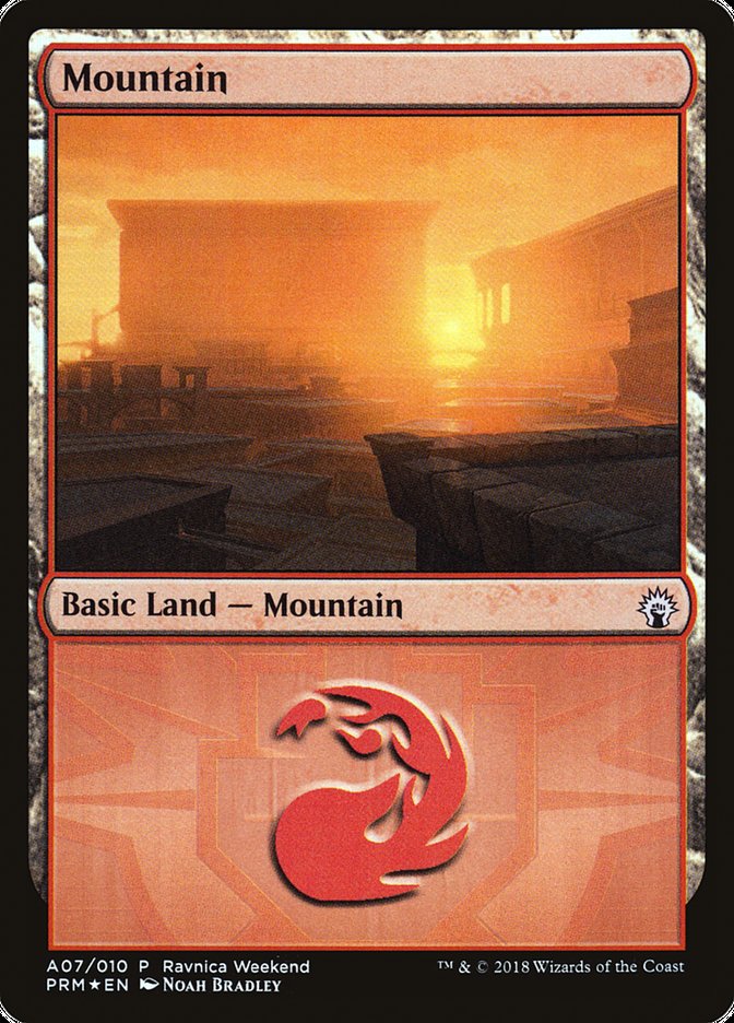 Mountain (A07) [Ravnica Allegiance Ravnica Weekend] | I Want That Stuff Brandon