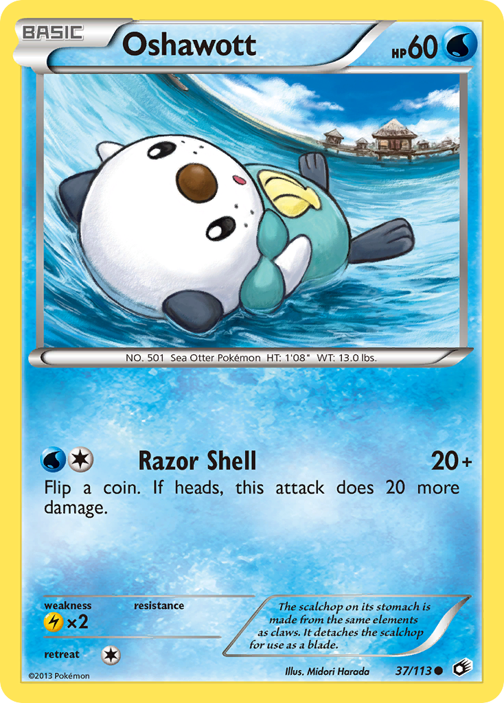 Oshawott (37/113) [Black & White: Legendary Treasures] | I Want That Stuff Brandon