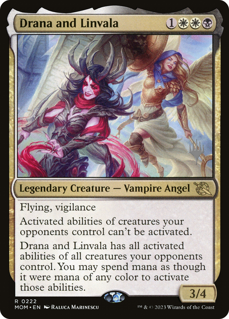 Drana and Linvala (Promo Pack) [March of the Machine Promos] | I Want That Stuff Brandon