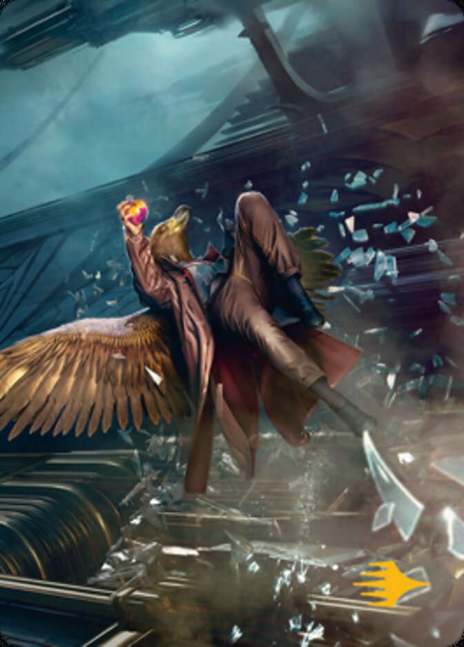 Skyway Robber Art Card (Gold-Stamped Signature) [Streets of New Capenna Art Series] | I Want That Stuff Brandon