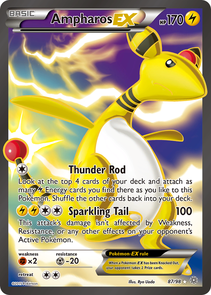 Ampharos EX (87/98) [XY: Ancient Origins] | I Want That Stuff Brandon