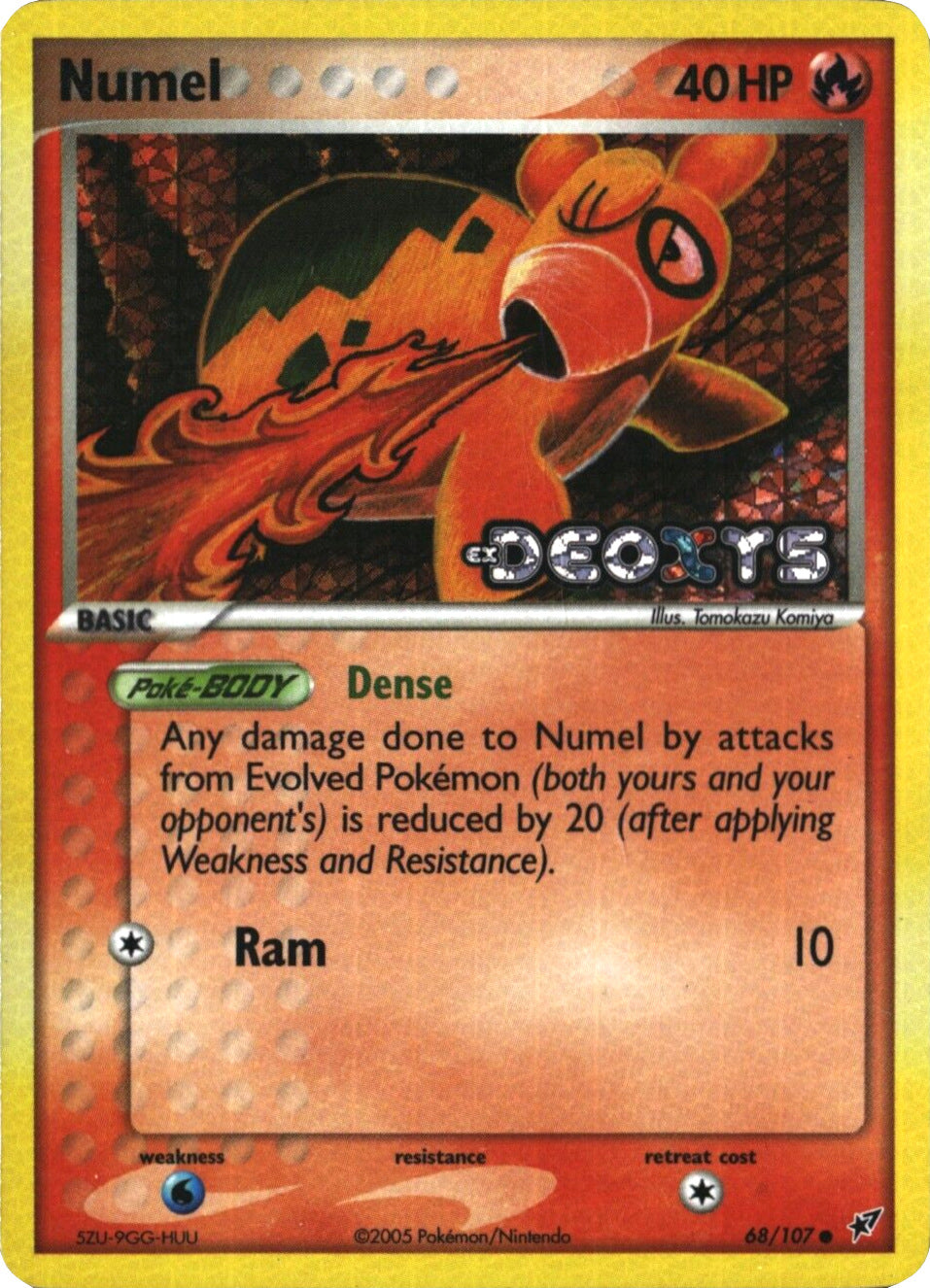 Numel (68/107) (Stamped) [EX: Deoxys] | I Want That Stuff Brandon