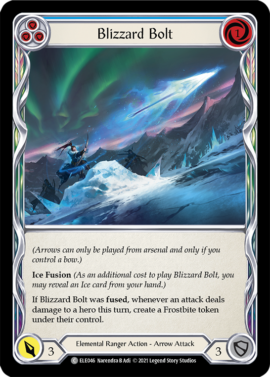 Blizzard Bolt (Blue) [ELE046] (Tales of Aria)  1st Edition Normal | I Want That Stuff Brandon