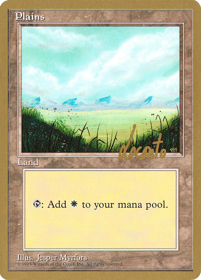 Plains (ml366) (Michael Loconto) [Pro Tour Collector Set] | I Want That Stuff Brandon