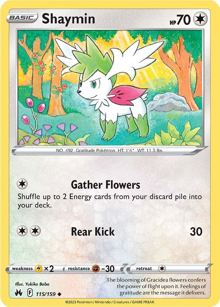 Shaymin (115/159) [Sword & Shield: Crown Zenith] | I Want That Stuff Brandon