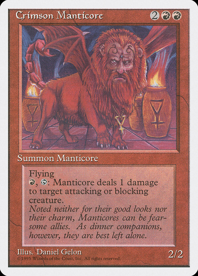 Crimson Manticore [Fourth Edition] | I Want That Stuff Brandon