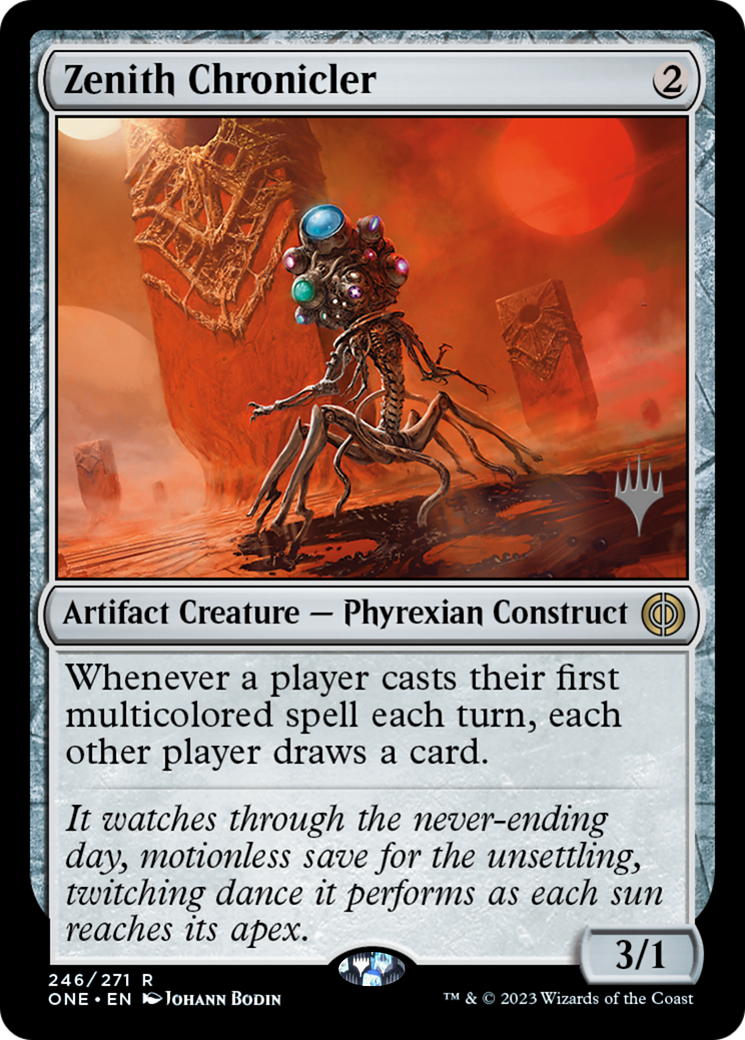 Zenith Chronicler (Promo Pack) [Phyrexia: All Will Be One Promos] | I Want That Stuff Brandon