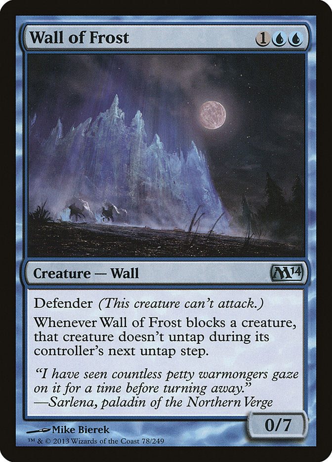 Wall of Frost [Magic 2014] | I Want That Stuff Brandon