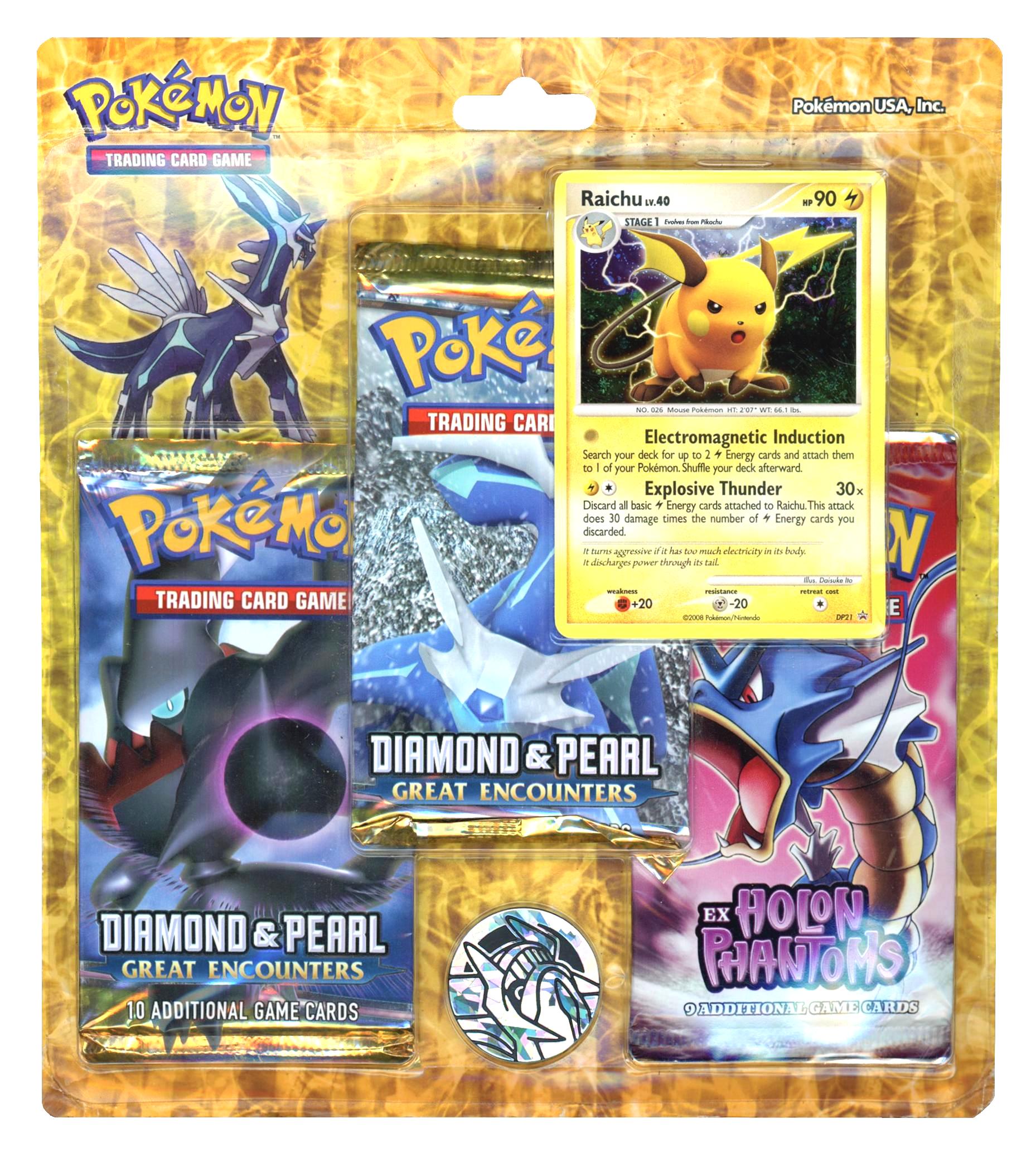 Diamond & Pearl: Great Encounters - 3-Pack Blister (Raichu) | I Want That Stuff Brandon