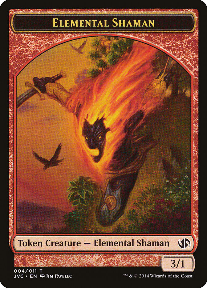 Elemental Shaman Token (Jace vs. Chandra) [Duel Decks Anthology Tokens] | I Want That Stuff Brandon