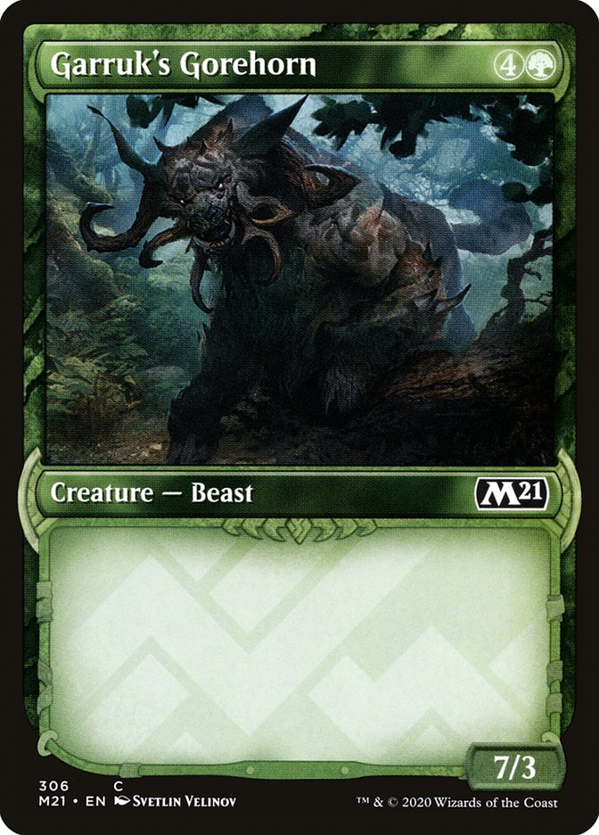 Garruk's Gorehorn (Showcase) [Core Set 2021] | I Want That Stuff Brandon