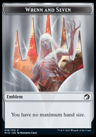 Wrenn and Seven Emblem [Innistrad: Midnight Hunt Tokens] | I Want That Stuff Brandon