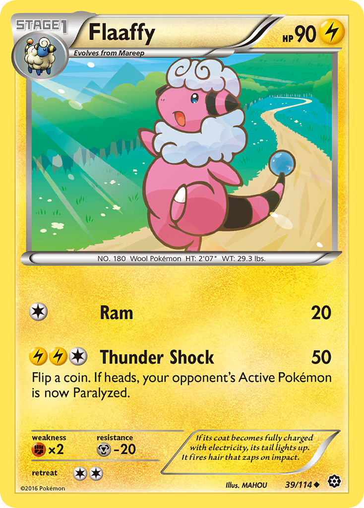 Flaaffy (39/114) [XY: Steam Siege] | I Want That Stuff Brandon