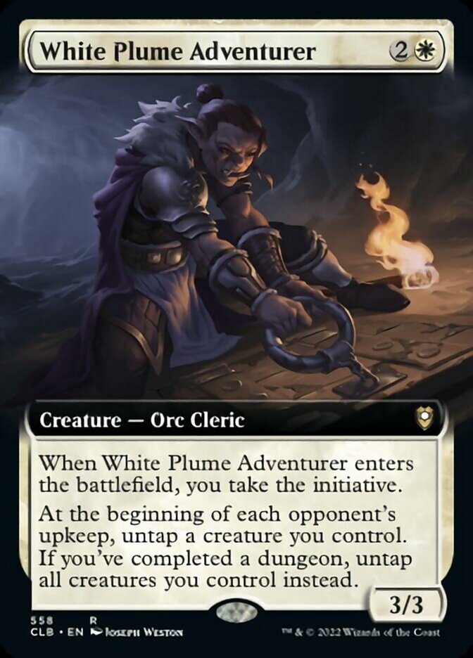 White Plume Adventurer (Extended Art) [Commander Legends: Battle for Baldur's Gate] | I Want That Stuff Brandon