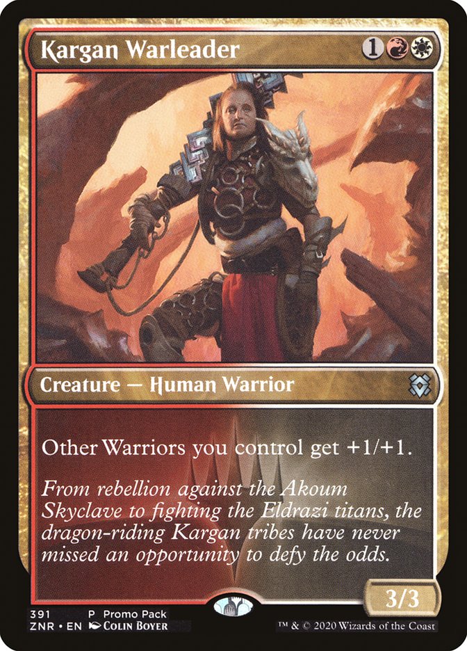 Kargan Warleader (Promo Pack) [Zendikar Rising Promos] | I Want That Stuff Brandon