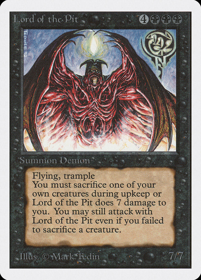 Lord of the Pit [Unlimited Edition] | I Want That Stuff Brandon