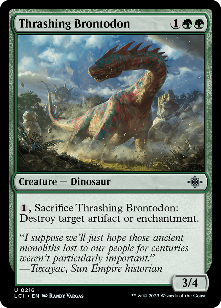 Thrashing Brontodon [The Lost Caverns of Ixalan] | I Want That Stuff Brandon