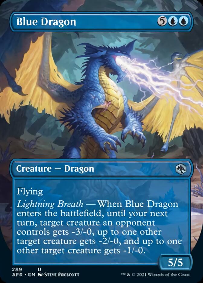 Blue Dragon (Borderless Alternate Art) [Dungeons & Dragons: Adventures in the Forgotten Realms] | I Want That Stuff Brandon