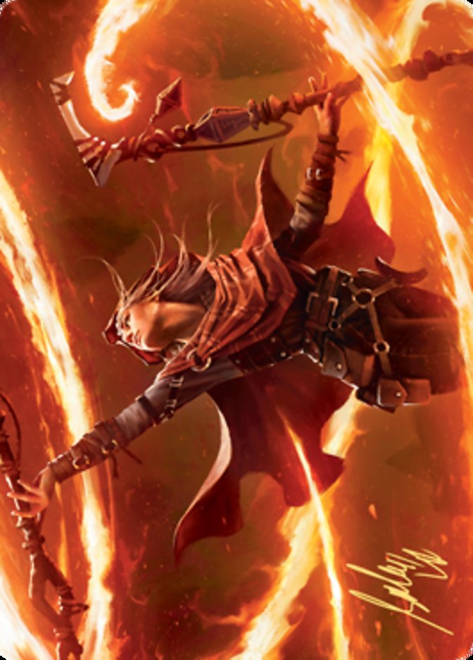 Magmatic Channeler Art Card (Gold-Stamped Signature) [Zendikar Rising Art Series] | I Want That Stuff Brandon