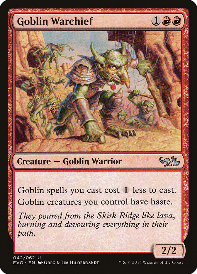 Goblin Warchief (Elves vs. Goblins) [Duel Decks Anthology] | I Want That Stuff Brandon