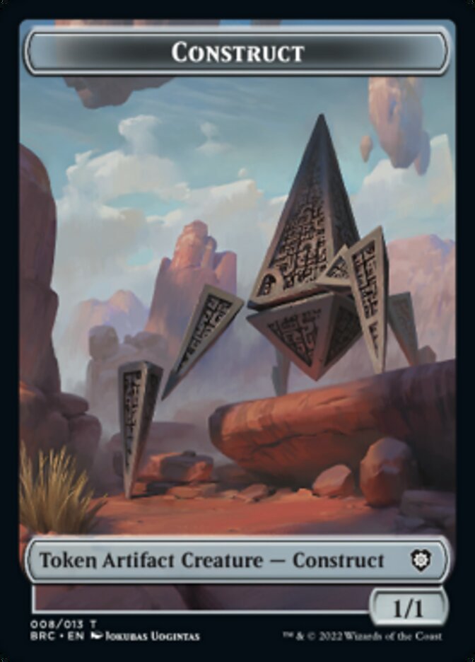 Construct (008) // Phyrexian Myr Double-Sided Token [The Brothers' War Commander Tokens] | I Want That Stuff Brandon