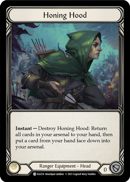 Honing Hood [ELE214] (Tales of Aria)  1st Edition Cold Foil | I Want That Stuff Brandon